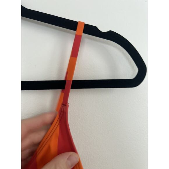 Out From Under Urban Outfitters Swimsuit Orange Striped Cutout Bow, Sz SP - Picture 9 of 9